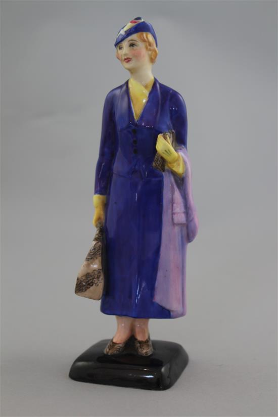 A Mintons figure The Vacation Girl, modelled by R. Bradbury, 17.5cm